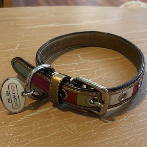 COACH dog collar LIKE NEW!